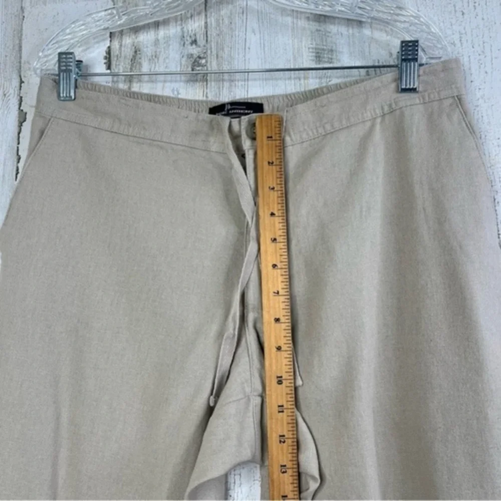 Marc‎ Anthony Luxury Linen Blend Pants Straight Leg Mens Waist 33x30 Nerutral
